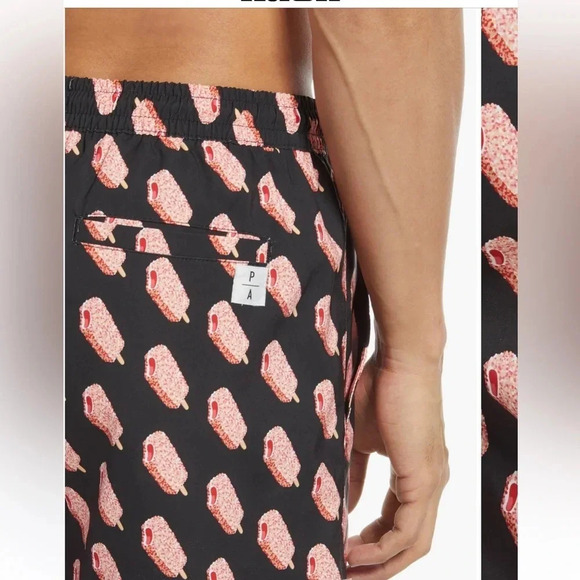 Public Art Men’s‎ Ice Cream Print Swim Trunks mesh Lined XXL 2XL NWT - Picture 4 of 9